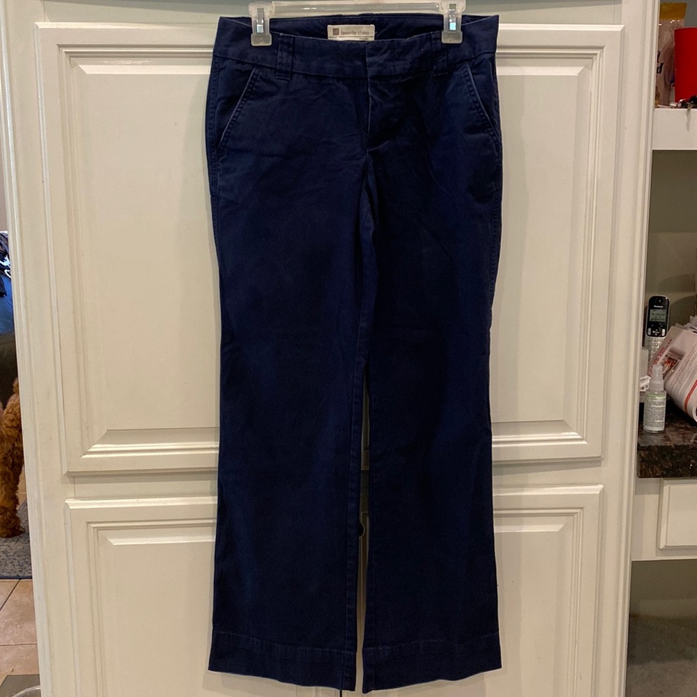 Gap favorite Chino trouser pants- Navy size 4 ankle